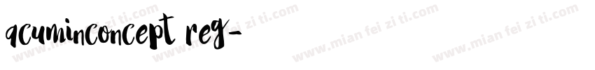 acuminconcept reg字体转换